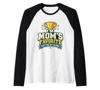 I'm Mom's Favorite Don't Tell My Siblings Raglan Baseball Tee