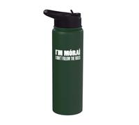 I'm Morai I Don't Follow The Rules Irish Grandmother Funny Stainless Steel Insulated Water Bottle