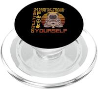 I'm Mostly Peace Love And Dogs And A Little Go F Yourself PopSockets PopGrip for MagSafe
