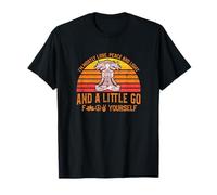 I'm Mostly Peace, Love And Light Funny Yoga Tshirt T-Shirt