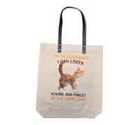 I'M MULTITASKING I CAN LISTEN IGNORE AND FORGET AT THE SAME TIME - Ginger Cat Tote Bag