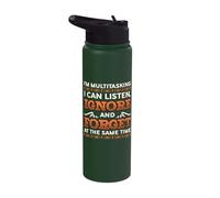 I'm Multitasking Listen, Ignore and Forget at The Same Time Stainless Steel Insulated Water Bottle