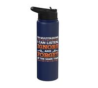 I'm Multitasking Listen, Ignore and Forget at The Same Time Stainless Steel Insulated Water Bottle