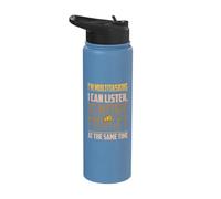 I'm Multitasking Listen, Ignore and Forget at The Same Time Stainless Steel Insulated Water Bottle