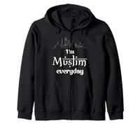 I'm Muslim Everyday Mosque Islamic Faith Islam Religion Zip Hoodie