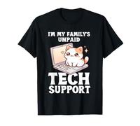 I'm My Family's Unpaid Tech Support Cat IT Guy Computer T-Shirt