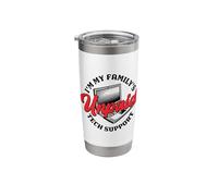 I'm My Family's Unpaid Tech Support Funny Nerd Programmer Stainless Steel Insulated Tumbler