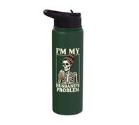 I'm My Husband's Problem Stainless Steel Insulated Water Bottle