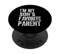 I'm My Son's Favorite Parent Funny Family Humor PopSockets Adhesive PopGrip