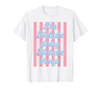 I'm Natalie Doing Natalie Things Cute Girl's Pink Stripe T-Shirt