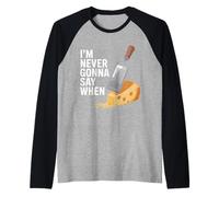 I'm Never Gonna Say When Parmesan Cheese Grater - Raglan Baseball Tee