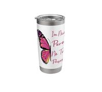 I'm Nice Pero No Te Pases Messy Bun Funny Latina Saying Stainless Steel Insulated Tumbler