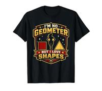 I'm No Geometer But I Love Shapes Value Graphic T-Shirt, Men, Black, S