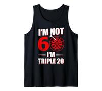 I'm NOT 60 I'm Triple 20 Funny Dart Birthday Gift Tank Top