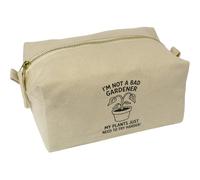 'Im Not a Bad Gardener' Canvas Wash Bag/Makeup Case (CS00044646)