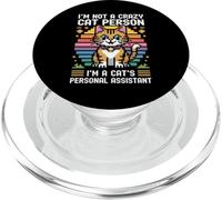 I'm Not A Crazy Cat Person I'm A Cat's Personal Assistant PopSockets PopGrip for MagSafe