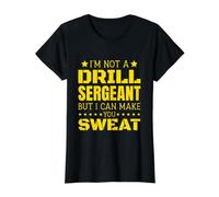 I'm Not A Drill Sergeant, But I Can Make You Sweat Value Graphic T-Shirt, Women, Black, S