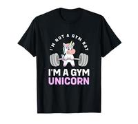 Im Not A Gym Rat Workout Gym Funny Gym Unicorn T-Shirt
