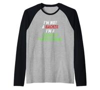 Im Not A Hacker Im A Security Professional OPSEC Cyber Humor Raglan Baseball Tee