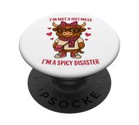 I'm Not A Hot Mess I'm A Spicy Disaster PopSockets Adhesive PopGrip