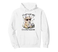 I'm Not A Hot-Mess Spicy Disaster Sassy Highland Cow Women Pullover Hoodie