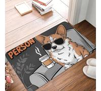 I'm Not A Morning Person Cute Corgi Anti-slip Doormat Floor Mat Carpet Rug for Kitchen Entrance Home Bedroom Footpad Mats