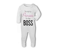 Im Not a Princess Im The Boss - Baby Romper Suit - 6-12 Months