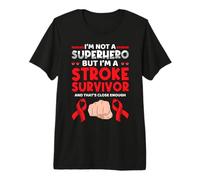 I'm Not A Superhero But I'm Stroke Survivor Stroke Awareness Premium T-Shirt