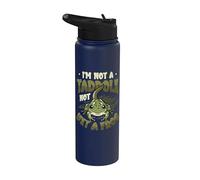 I'm Not A Tadpole Not Yet A Frog Funny Growth Metaphor Stainless Steel Insulated Water Bottle