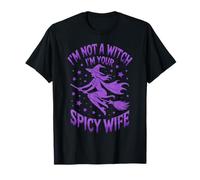 I'm not a Witch Halloween Couple Women T-Shirt