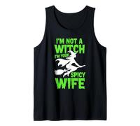 I'm not a Witch Halloween Couple Women Tank Top