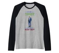 I'm Not A Zombie I Just Work At Night Shift Raglan Baseball Tee