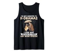 I'm Not Addicted to K-Drama One More Episode KDrama Merch Tank Top