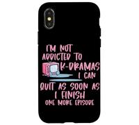 I'm Not Addicted To K-Drama One More Episode Korean Drama Case for iPhone X/XS
