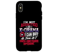 I'm Not Addicted To K Drama T Shirt K-Dramas Gifts Korean Case for iPhone X/XS