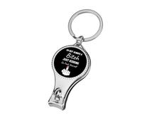 I'm Not Always A Bitch Just Kidding Go Fuck Yourself Nail Clippers Sharp Sturdy Fingernail Cutters with Bottle Opener Keychain