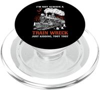 I'm Not Always a Train Wreck, Funny Halloween Skeleton Crew PopSockets PopGrip for MagSafe