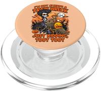 I'm Not Always a Train Wreck, Funny Halloween Skeleton Crew PopSockets PopGrip for MagSafe