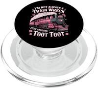 I'm Not Always A Train Wreck Just Kidding Funny Vintage PopSockets PopGrip for MagSafe