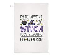 I'm Not Always A Witch Tea Towel Dish Cloth