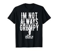 Im Not Always Grumpy Sometimes Im Playing Golf Dad T-Shirt, Men, Black, X-Large