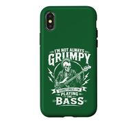 I'm Not Always Grumpy Sometimes Playing The Bass Bassist Case for iPhone X/XS