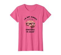I'm Not Always Smart, Sometimes I'm Asleep Funny Brain T-Shirt, Women, Pink Heather, M