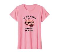 I'm Not Always Smart, Sometimes I'm Asleep Funny Brain T-Shirt, Women, Pink, XXL