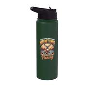 I'm Not Always Thinking About Hunting Sometimes It's Fishing Stainless Steel Insulated Water Bottle