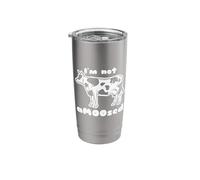 I'm Not Amoosed Funny Sarcastic Cow Pun Farmer Protest Stainless Steel Insulated Tumbler