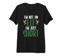 I'm Not an Elf I'm Just Short Funny Christmas Dwarf Costume Premium T-Shirt