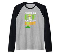 I'm Not an Elf I'm Just Short Funny Christmas Small People Raglan Baseball Tee