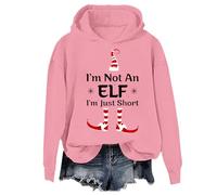 Im Not An Elf Im Just Short Sweatshirt Funny Christmas Xmas Family Pajamas Sweaters For Women Men