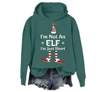 Im Not An Elf Im Just Short Sweatshirt Funny Christmas Xmas Family Pajamas Sweaters For Women Men